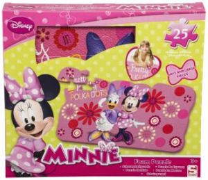 Puzzle piankowe Myszka Minnie - 25 el.