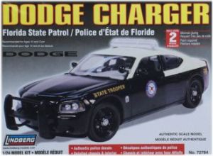 Model Plastikowy Do Sklejania Lindberg (USA) - Radiowóz  Dodge Charger (wersja stanowa Florida)
