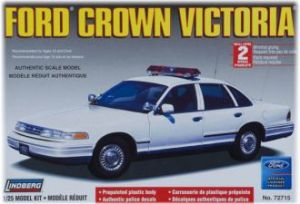Model Plastikowy Do Sklejania Lindberg (USA) - Radiowóz  Ford Crown Victoria (nieoznakowany)