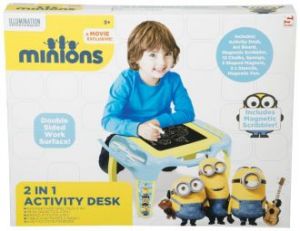 Stolik kreatywny 2 w 1 Minionki
