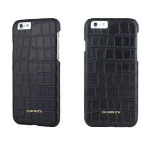 BUSHBUCK CAIMAN Leather Case - Etui skórzane do iPhone 6s / iPhone 6 (czarny)