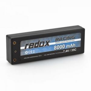 Redox RACING 8000 mAh 7,4V 35C Hardcase - samochodowy pakiet LiPo