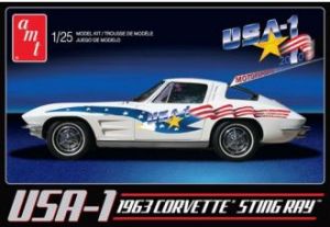Model plastikowy - Samochód USA-1 1963 Chevy Corvette - AMT