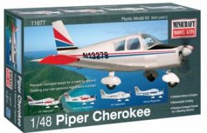 Model plastikowy - Samolot Piper Cherokee - Minicraft