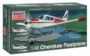 Model plastikowy - Samolot (hydroplan) Piper Cherokee - Minicraft