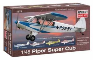 Model plastikowy - Samolot Piper Super Cub - Minicraft