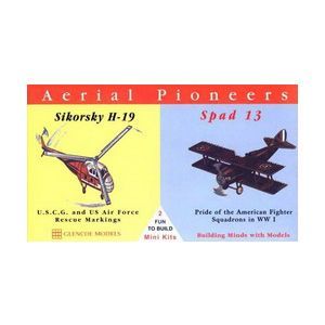 Model plastikowy - Pionierzy lotnictwa Aerial Pioneers - Spad 13 / Sikorsky H-19 - Glencoe Models (2