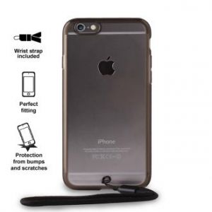 PURO Clear Cover Easy Photo - Etui iPhone 6s / iPhone 6 + smycz (czarny)