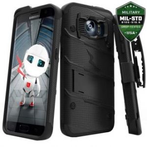 Zizo Bolt Cover - Pancerne etui Samsung Galaxy S7 edge (czarny)
