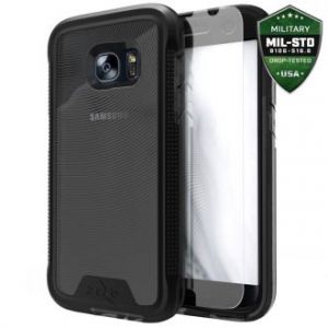 Zizo ION Cover - Pancerne etui Samsung Galaxy S7 + szkło 9H na ekran (czarny/przydymiony)