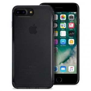 PURO 0.3 Nude - Etui iPhone 7 Plus (czarny przezroczysty)