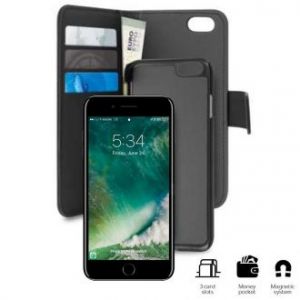 PURO Wallet Detachable - Etui 2w1 iPhone 7 Plus / iPhone 6s Plus / iPhone 6 Plus (czarny)