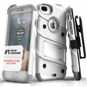 Zizo Bolt Cover - Pancerne etui iPhone 7 Plus / iPhone 6s Plus / iPhone 6 Plus z podstawką + szkło 9