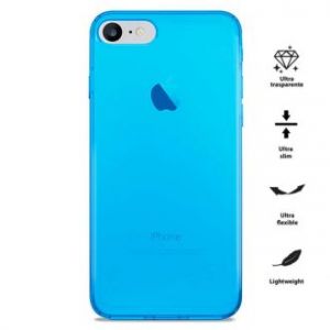 PURO 0.3 Nude - Etui iPhone 7 (Fluo Blue)