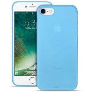 PURO Ultra Slim \\"0.3\\" Cover - Zestaw etui + folia na ekran iPhone 7 (niebieski)
