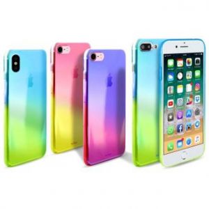 PURO Hologram Cover - Etui iPhone 8 / iPhone 7 (Light Blue)