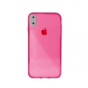 PURO 0.3 Nude - Etui iPhone X (Fluo Pink)