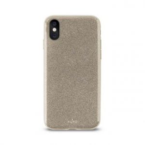 PURO Glitter Shine Cover - Etui iPhone X (Gold)
