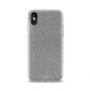 PURO Glitter Shine Cover - Etui iPhone X (Silver)