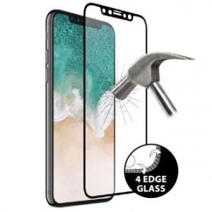 Puro Premium Full Edge Tempered Glass - Szkło ochronne hartowane na ekran iPhone X (czarna ramka)