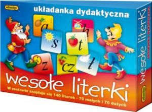 Wesołe Literki - Układanka Dydaktyczna Adamigo