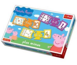 Świnka Peppa Puzzle Plus Minus Trefl