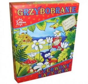Zestaw Dwóch Gier Planszowych \\"Grzybobranie\\" \\"Czerwony Kapturek\\" Abino