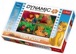 Król Lew Puzzle Dynamic 50el Trefl
