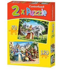 2x Puzzle 70 I 120 Elementów Castorland