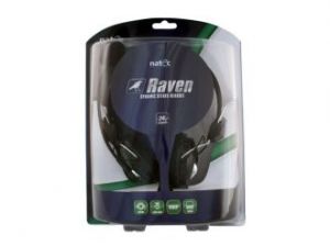 SŁUCHAWKI NATEC RAVEN +MIKROFON (PO TESTACH)