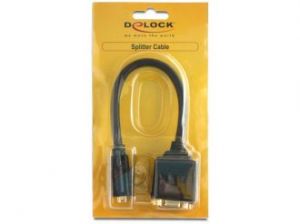 ADAPTER DVI-I(M)(24+5) DUAL LINK->DVI-I(F)(24+1) +VGA(15F) DELOCK