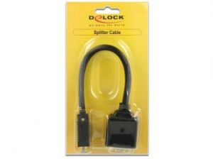 ADAPTER VGA(15M)->VGA(15F) + DVI-I(F)(24+5) DUAL LINK DELOCK