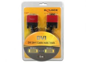 KABEL DVI-D(M)(24+1)->DVI-D(M)(24+1) 5M DUAL LINK FERRYT DELOCK