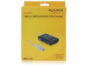 ADAPTER USB->SATA 2.5”, 3.5”, 1.8”, SATA SLIM + BACK UP DELOCK