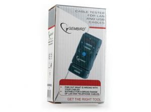 TESTER KABLI RJ45,RJ11,UTP,STP,USB AA/AB, GEMBIRD