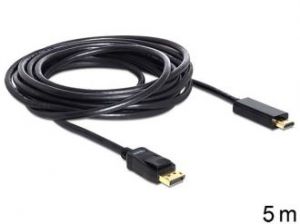 KABEL DISPLAYPORT M->HDMI M 5M GOLD DELOCK