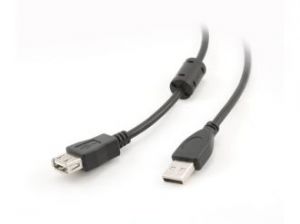 PRZEDŁUŻACZ USB AM-AF 2.0 +FERRYT 4.5M GEMBIRD