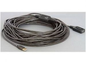 PRZEDŁUŻACZ USB AM-AF 2.0 20M AKTYWNY BLACK DELOCK