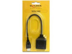 ADAPTER HDMI(M) 1.4->HDMI(F) 1.4 X2 DELOCK