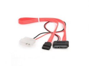 KABEL SATA DATA SLIMLINE + ZASILAJĄCY 35CM GEMBIRD