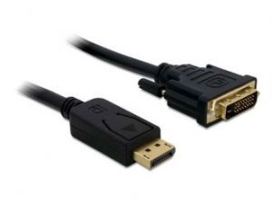 KABEL DISPLAYPORT(M)->DVI-D(M)(24+1) DUAL LINK 1M DELOCK