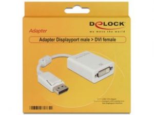 ADAPTER DISPLAYPORT(M)->DVI-I(F)(24+5) DUAL LINK DELOCK