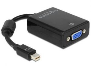 ADAPTER DISPLAYPORT MINI(M)->VGA(F) NA KABLU 18CM DELOCK