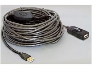 PRZEDŁUŻACZ USB AM-AF 2.0 15M AKTYWNY BLACK DELOCK