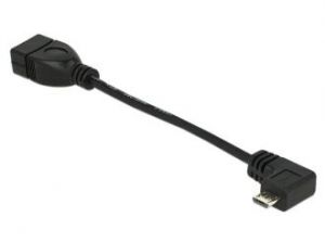 KABEL USB MICRO AF-BM 2.0 11CM OTG KĄTOWY 90\\" DELOCK