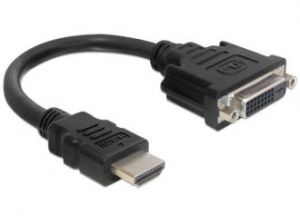 ADAPTER HDMI(M)->DVI-D(F)(24+1) DUAL LINK DELOCK