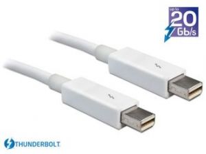 KABEL THUNDERBOLT M/M WHITE 1M DELOCK