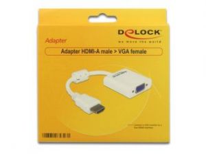 ADAPTER HDMI-A(M)->VGA (F) NA KABLU 25 CM DELOCK