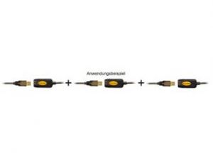 PRZEDŁUŻACZ USB AM-AF 2.0 5M AKTYWNY BLACK DELOCK