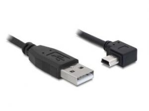 KABEL USB MINI AM-BM5P 2.0 2M KĄTOWY 90” DELOCK